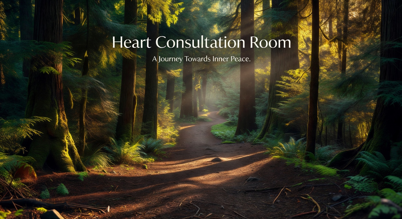 穏やかな森の道